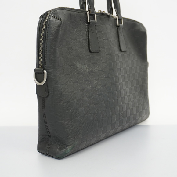 Auth Louis Vuitton Damier Infini Porte De Cumanjour N41248 Men's Briefcase Onyx - Picture 2 of 12